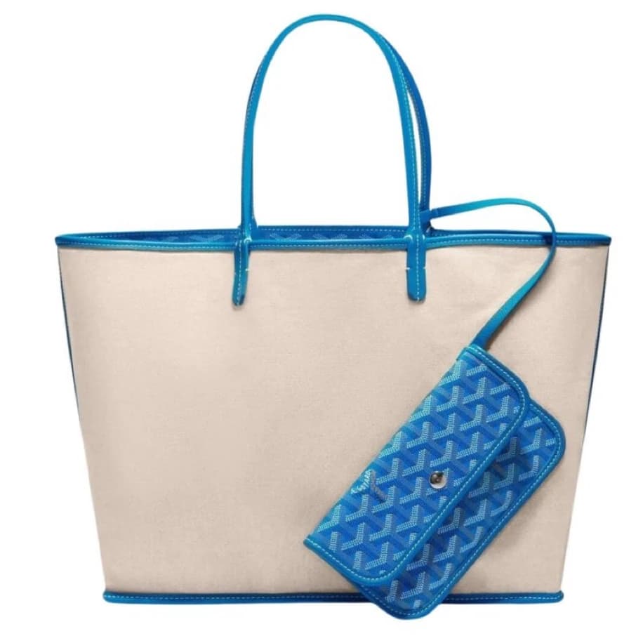 Goyard Saint Louis Tote PM Blue görsel 3