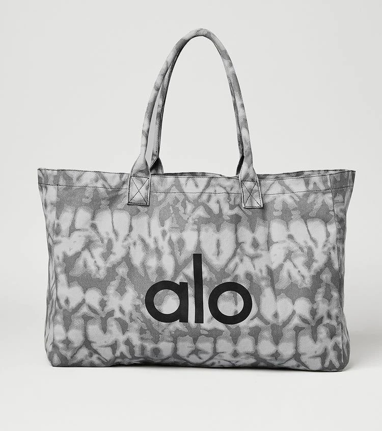Alo Yoga iconic Shopper Grey Tiedye Askılı Gündelik Veya Spor Çanta