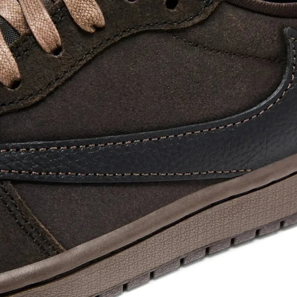 Jordan 1 Retro Low OG SP Travis Scott Velvet Brown görsel 5