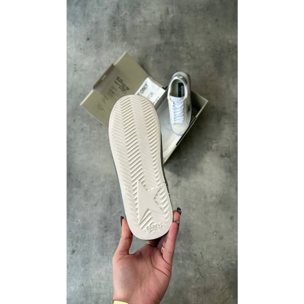 Golden Goose Unisex White Silve