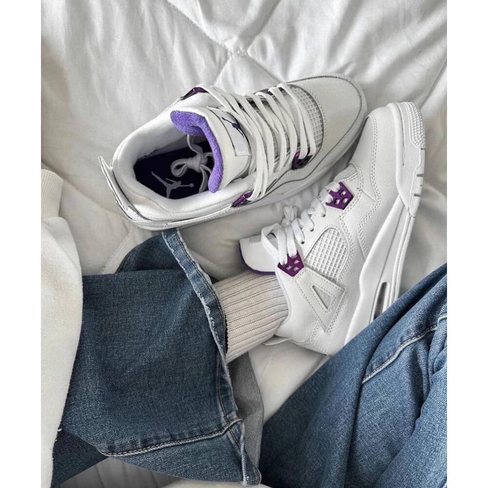 Jordan 4 Retro Metallic Purple görsel 3