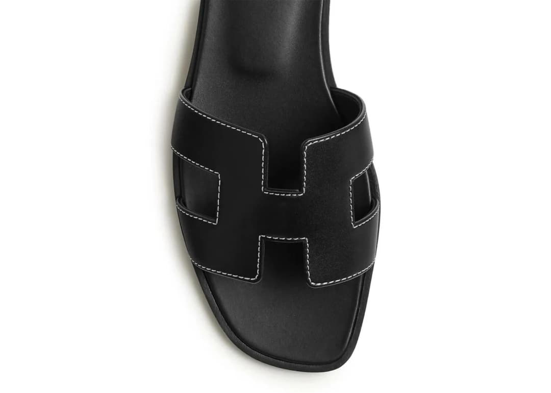 Hermes Oran Sandal Nior Box Calfskin Leather görsel 3