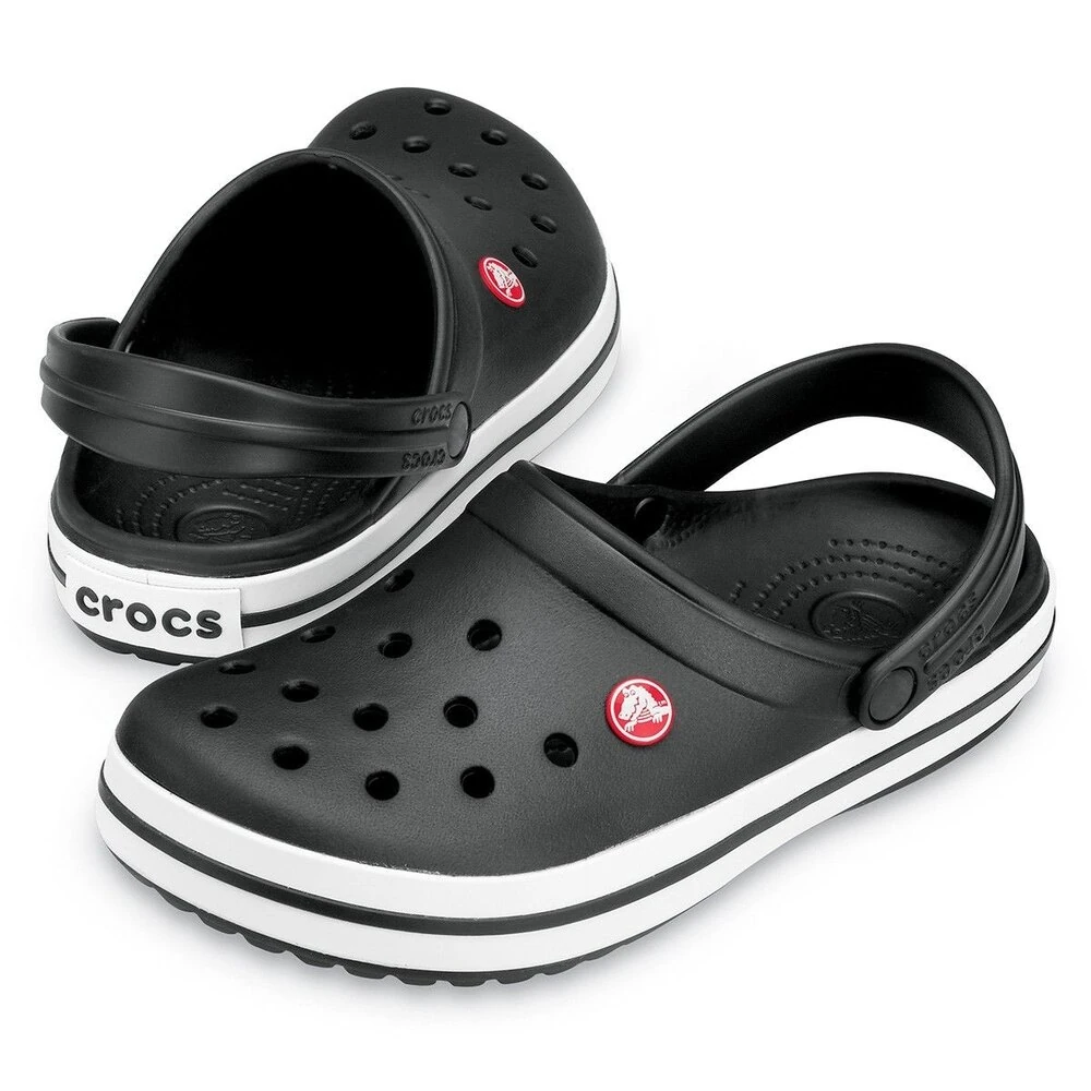 Crocs Crocband Black White görsel 2