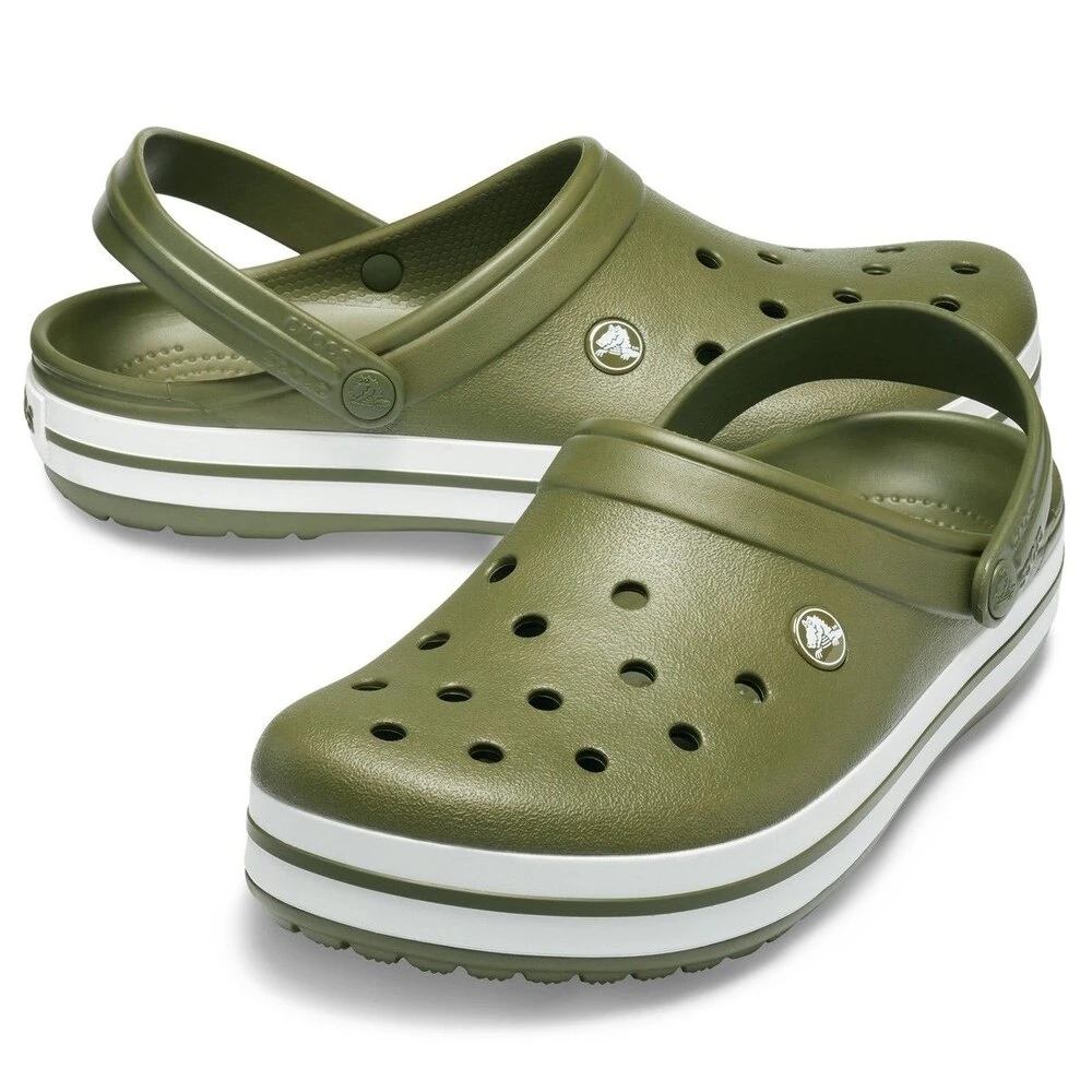 Crocs Crocband Army Green White görsel 2