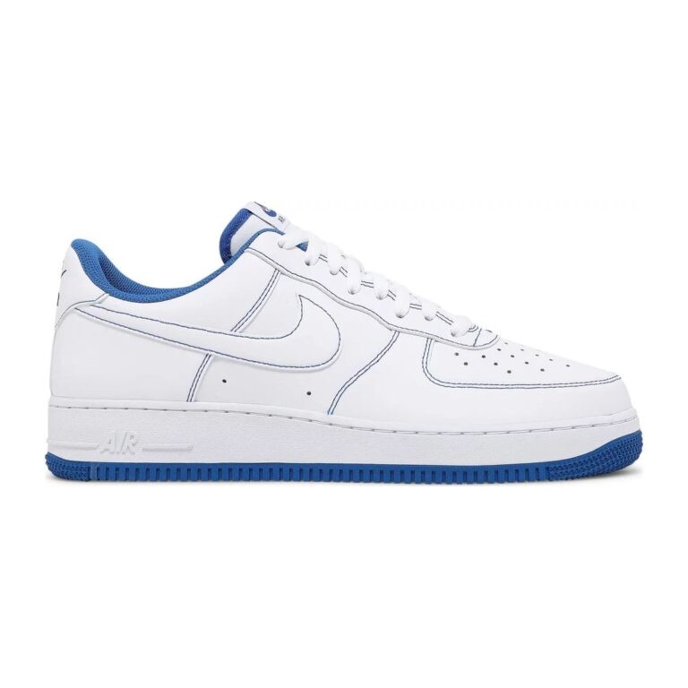 Nike Air Force 1 07 Stitch White Game Royal