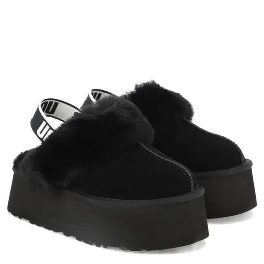 UGG Funkette Slipper Black görsel 2