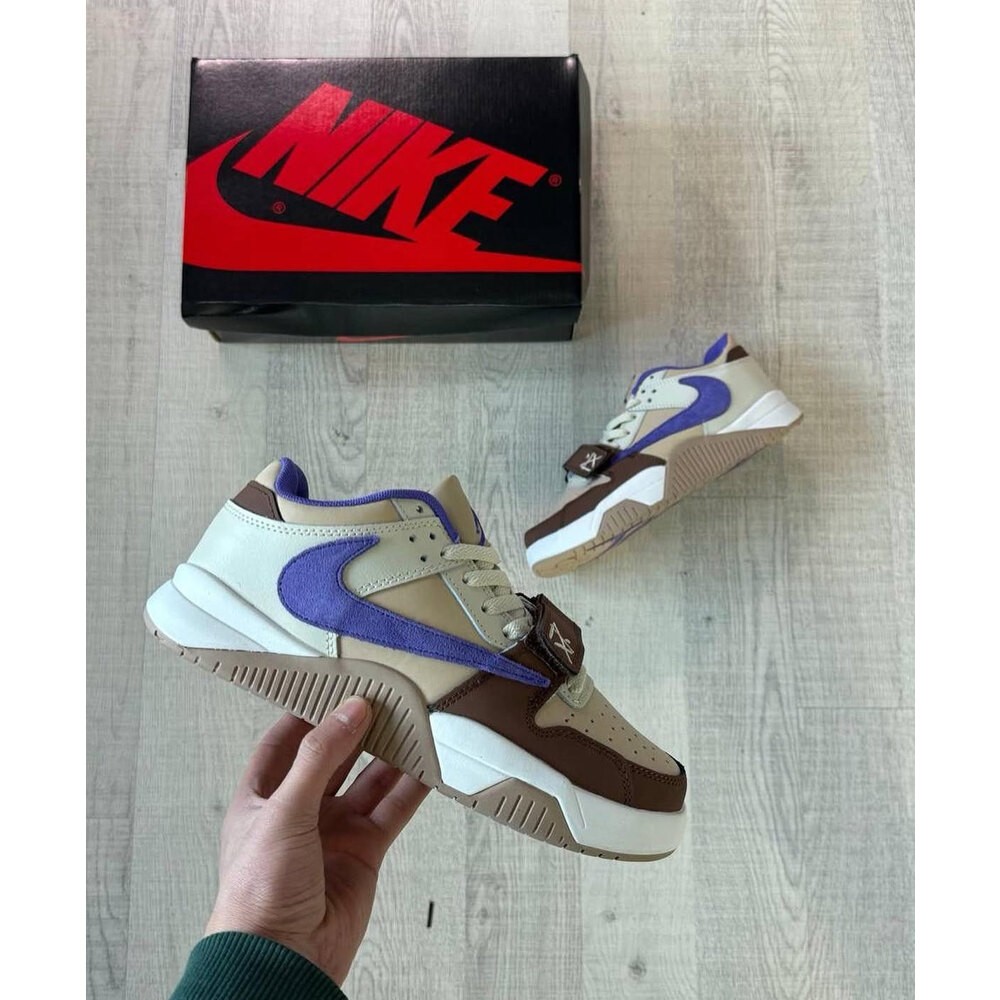 JORDAN JUMPMAN JACK TR TRAVIS SCOTT BROWN PURPLE