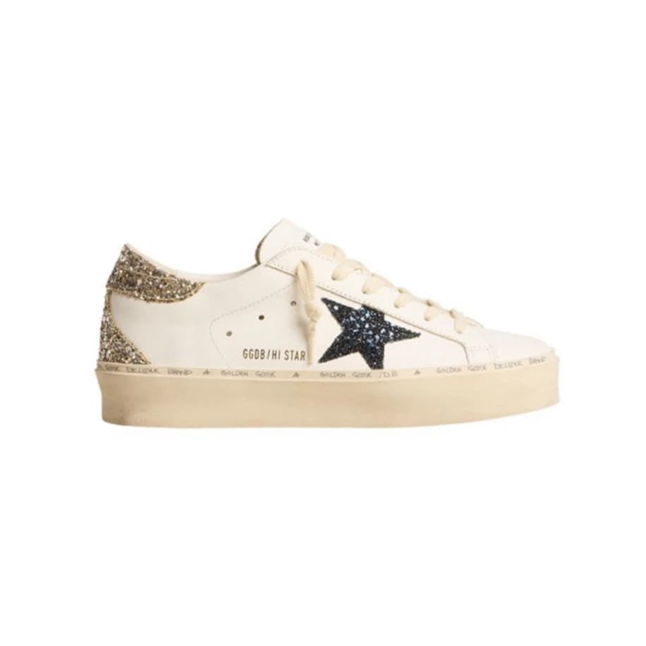 Golden Goose Hi Star Platinum Glitter