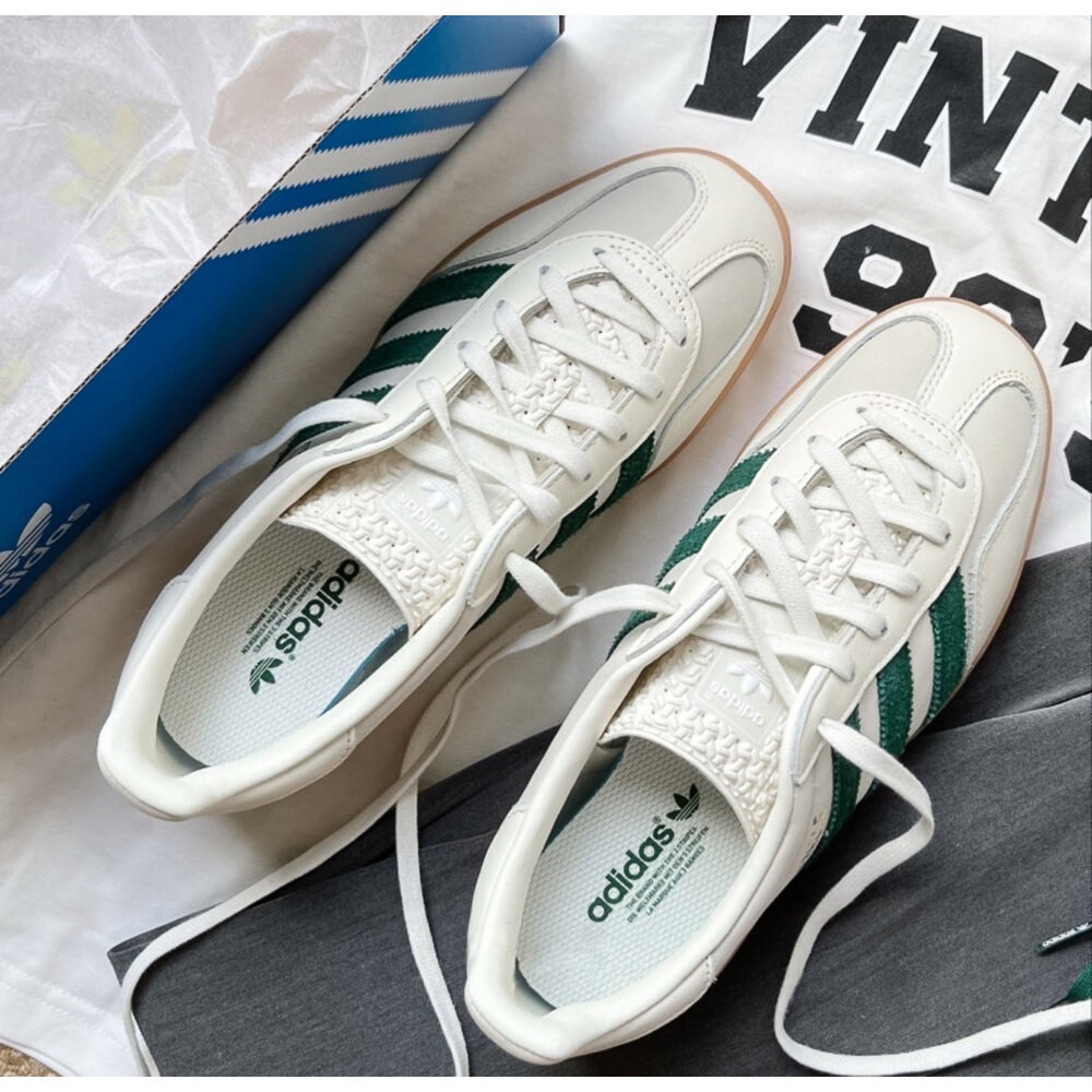 Adidas Gazelle indoor emmi off white dark green