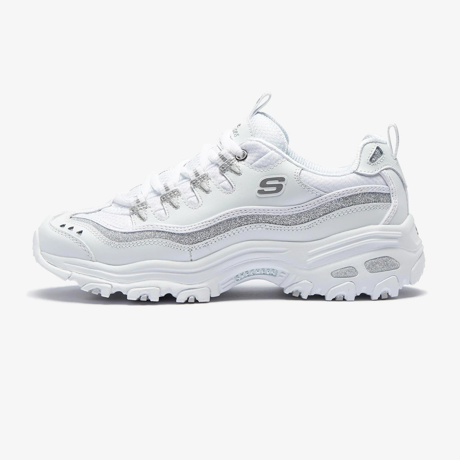 SKECHERS D’lites- Silver White