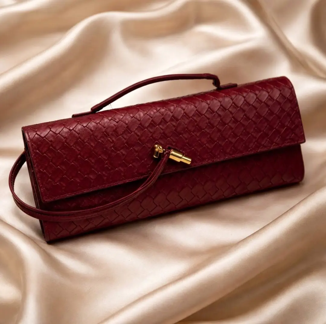 Veneta Andiamo Long Clutch BORDO Bag