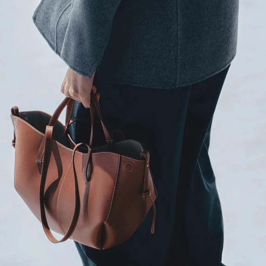 Polene Cyme Mini Brown görsel 5