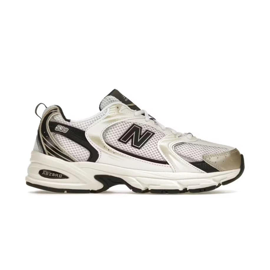 New Balance 530 White Light Gold Metallic