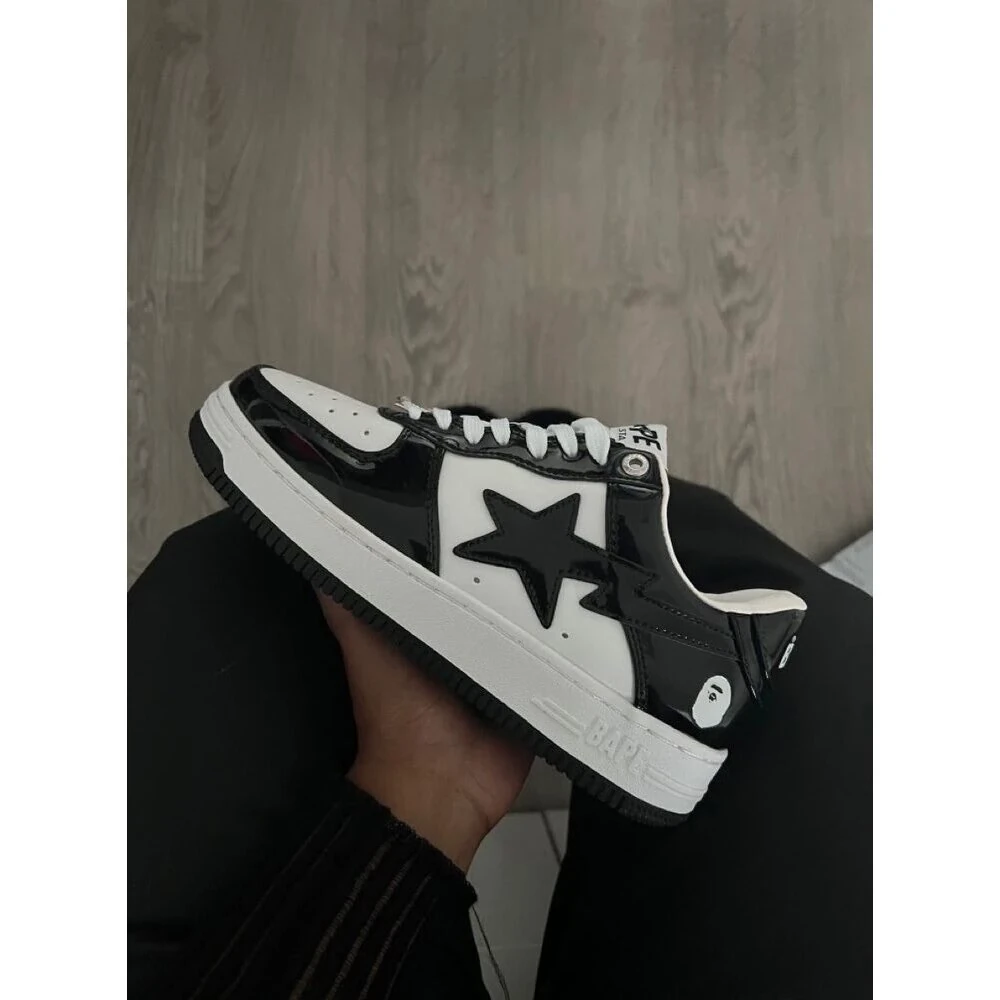 Bape Sta Black White Air Force görsel 2
