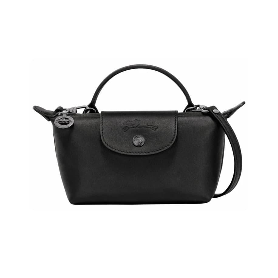 Longchamp Le Pliage XS Leather Black görsel 2