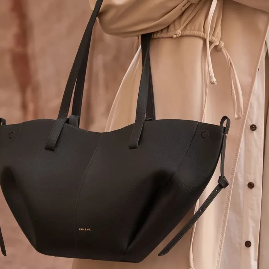 Polene Cyme Mini Black görsel 4