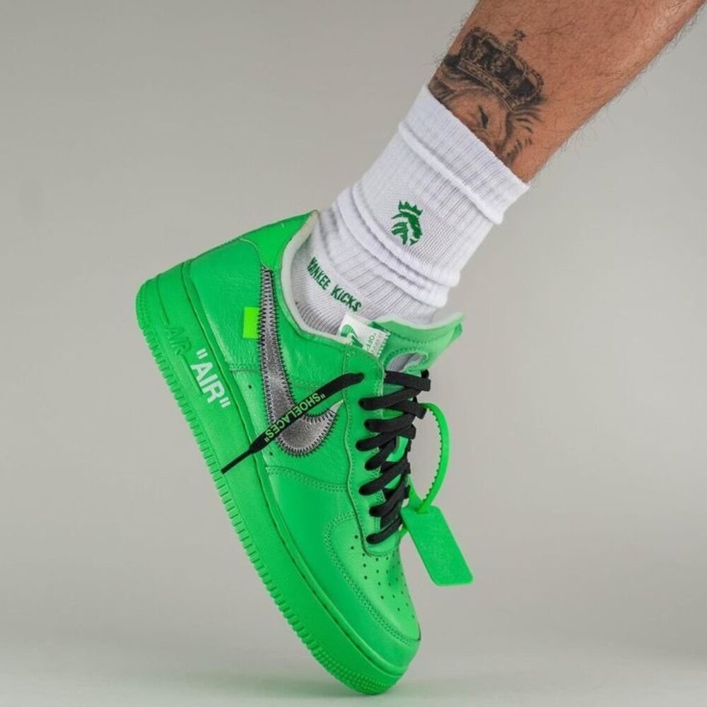 Nike Airforce 1 Off White Green Light
