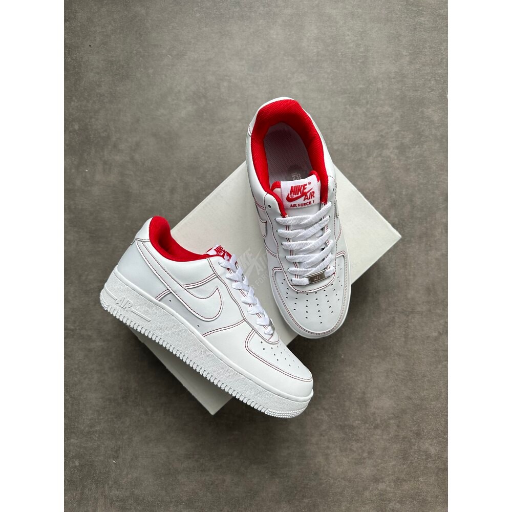 Nike Air Force 1 “ Stitch Red “