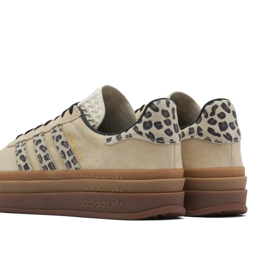 adidas Gazelle Bold Cream Black Leopard görsel 4