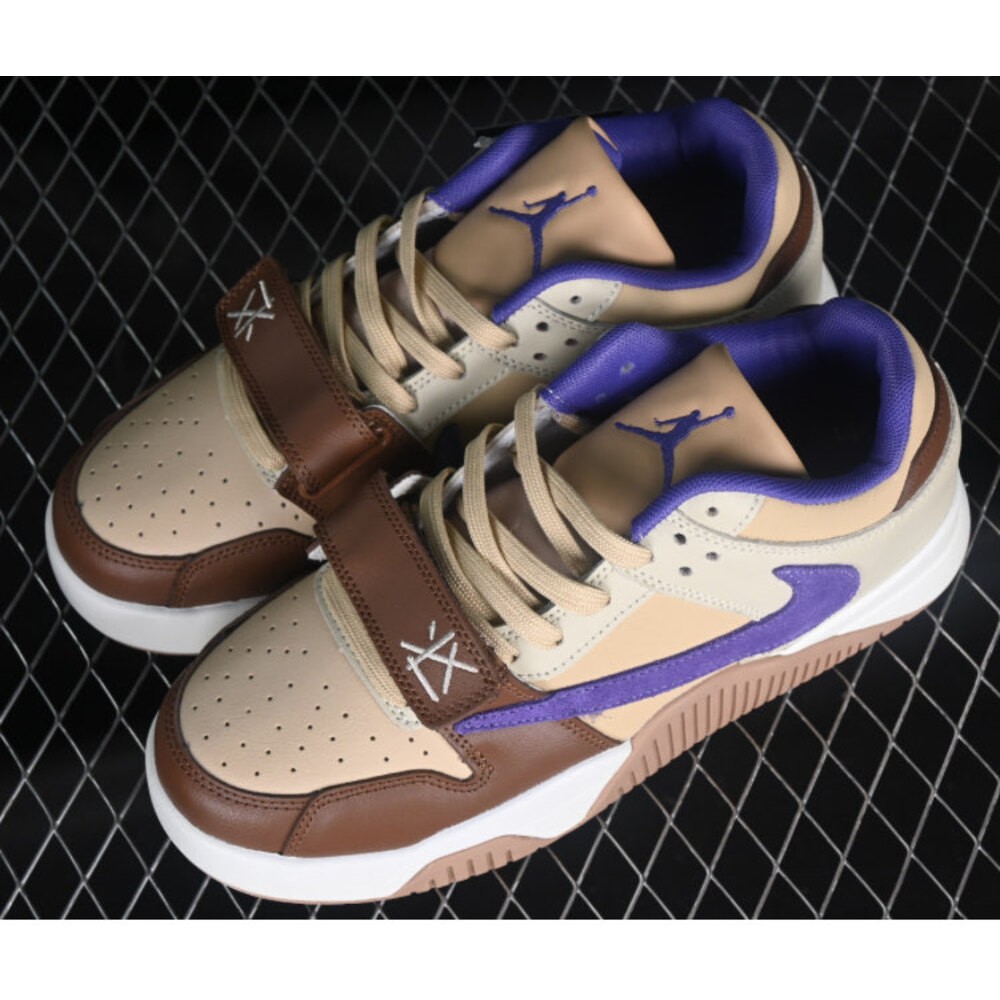 JORDAN JUMPMAN JACK TR TRAVIS SCOTT BROWN PURPLE