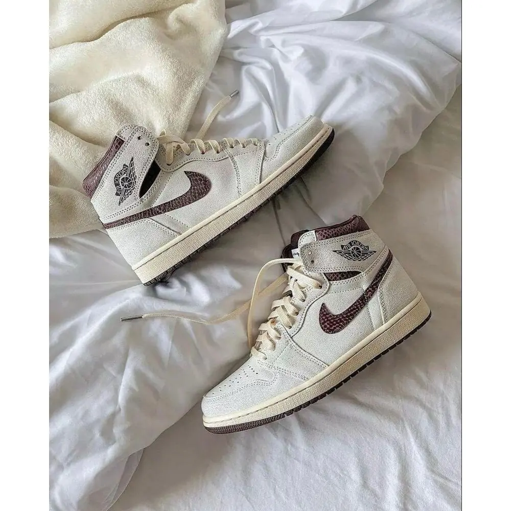 Nike Air Jordan 1 White Brwon