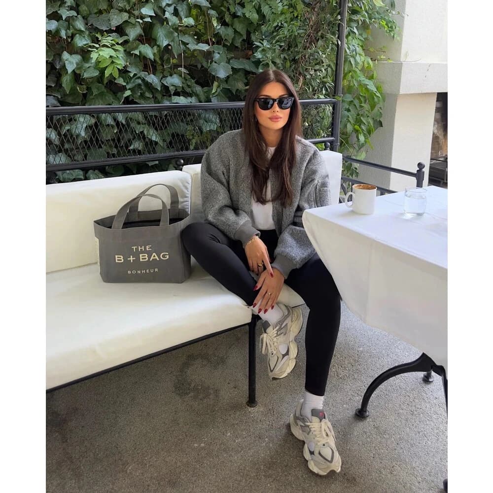 The B + Bag Bonheur Canvas Tote görsel 3