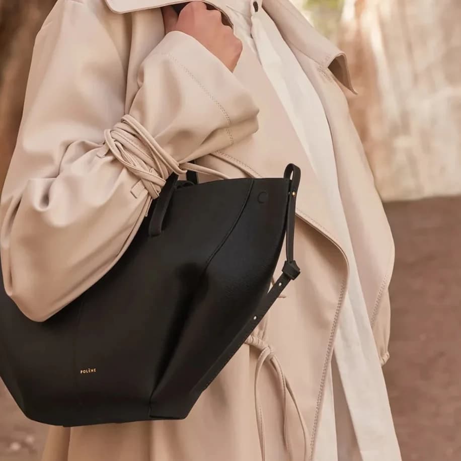 Polene Cyme Mini Black görsel 5
