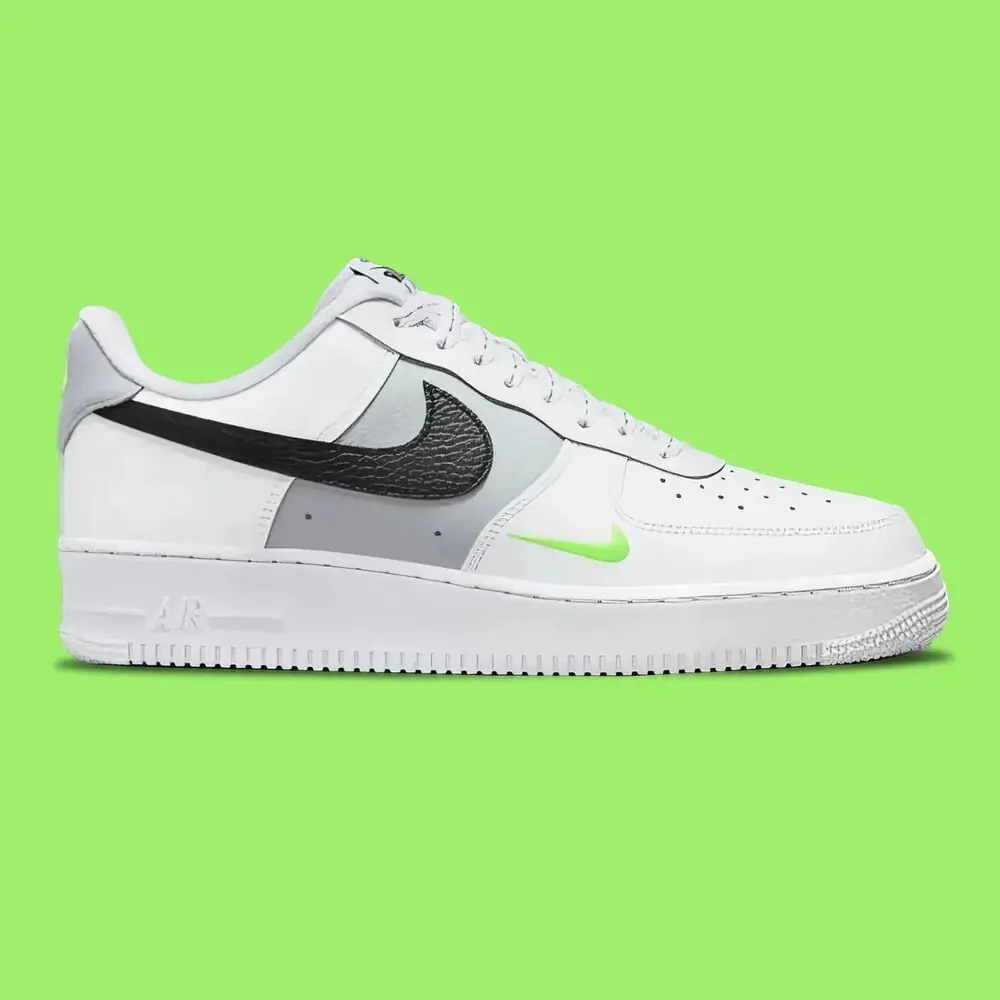 Nike Air Force Wolf Grey Neon