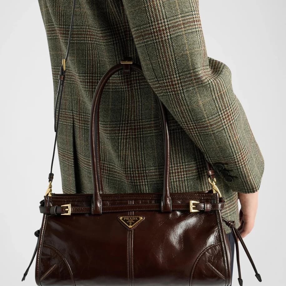 Prada Bonnie Bag Brown görsel 3