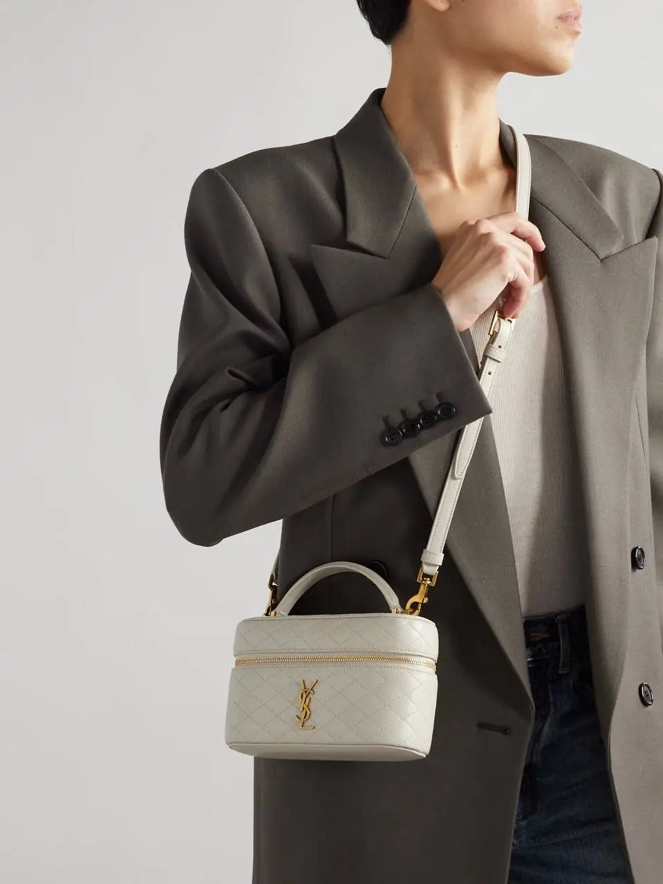 Yves Saint Laurent Gaby Vanity Beyaz Mini