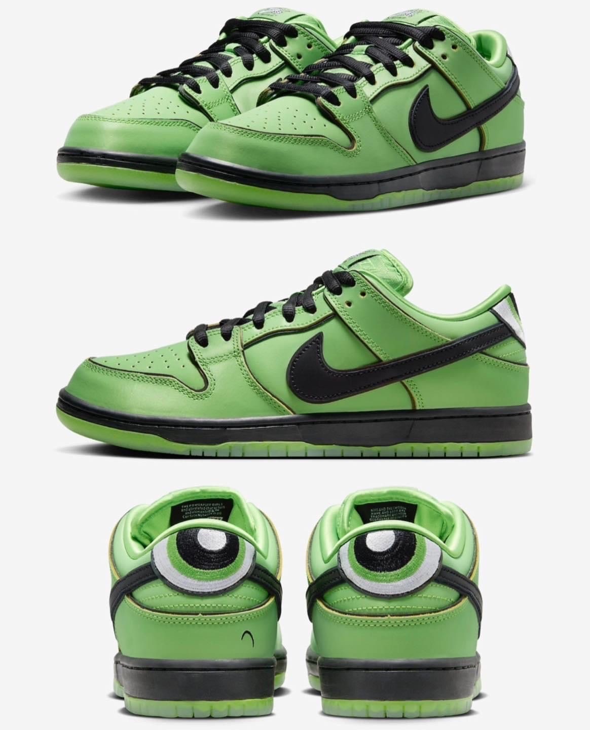 Nike Sb Dunk Power Puff Butter Green