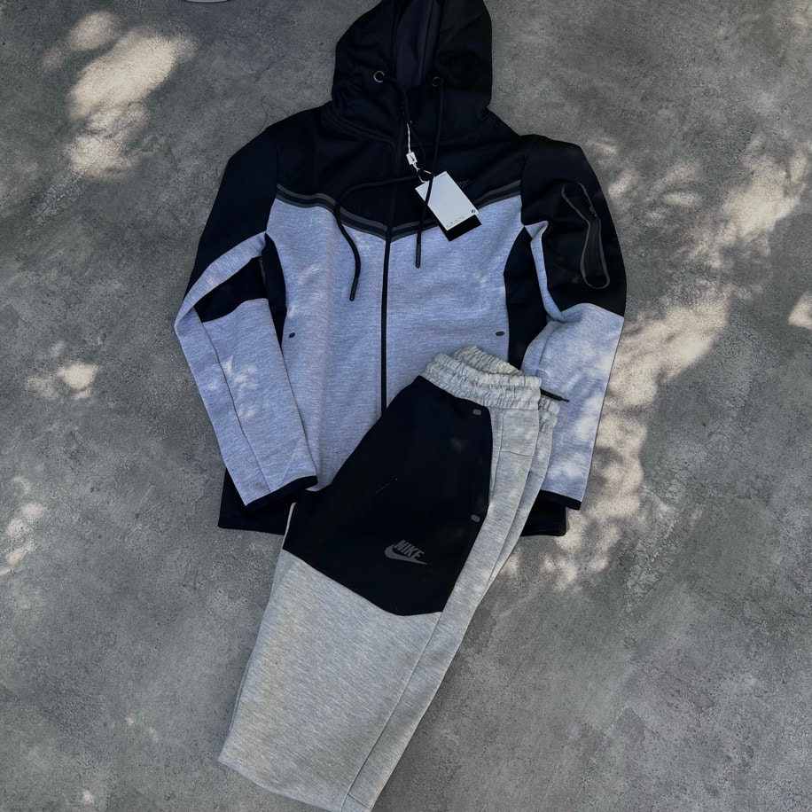 Nike Teech Fleech Gri Siyah Eşofman Takımı