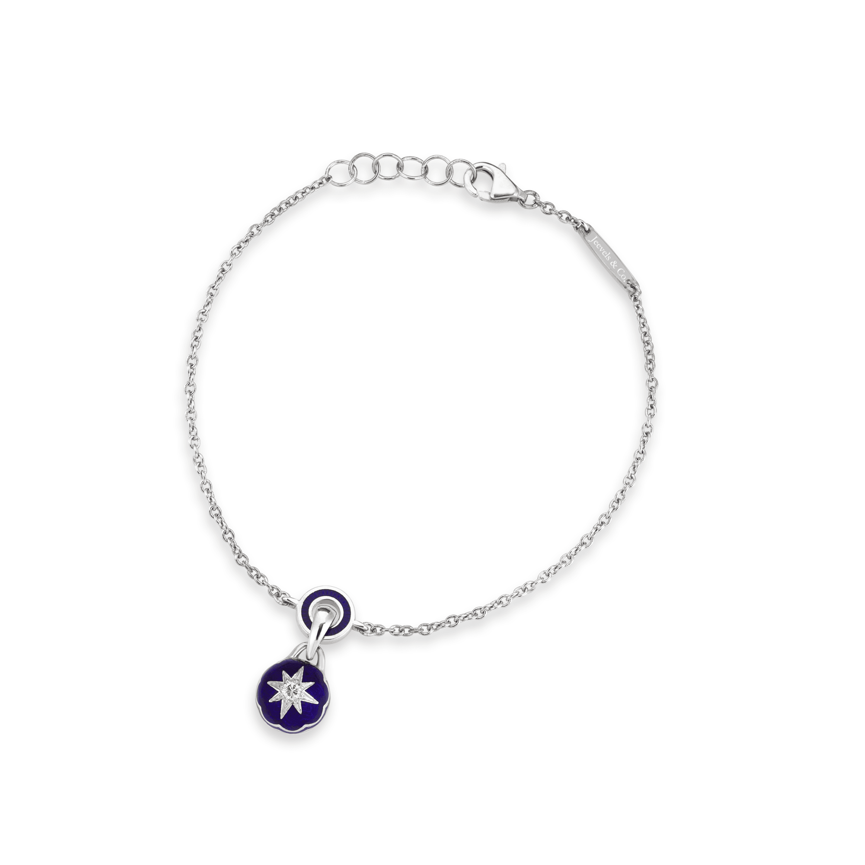 Charm & More Top Diamond Enamel Bracelet