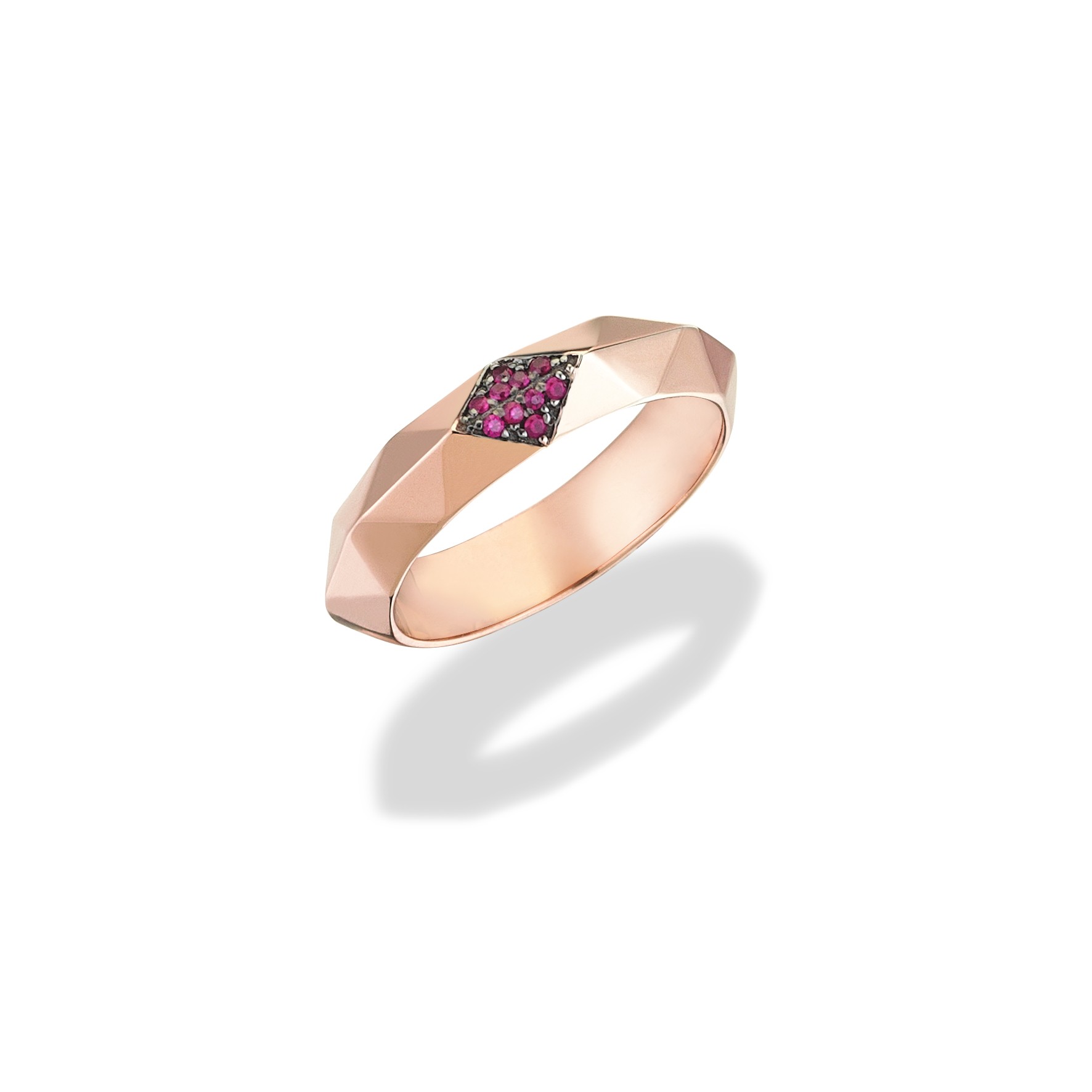 Charm & More Stone Silver Ring - Ruby