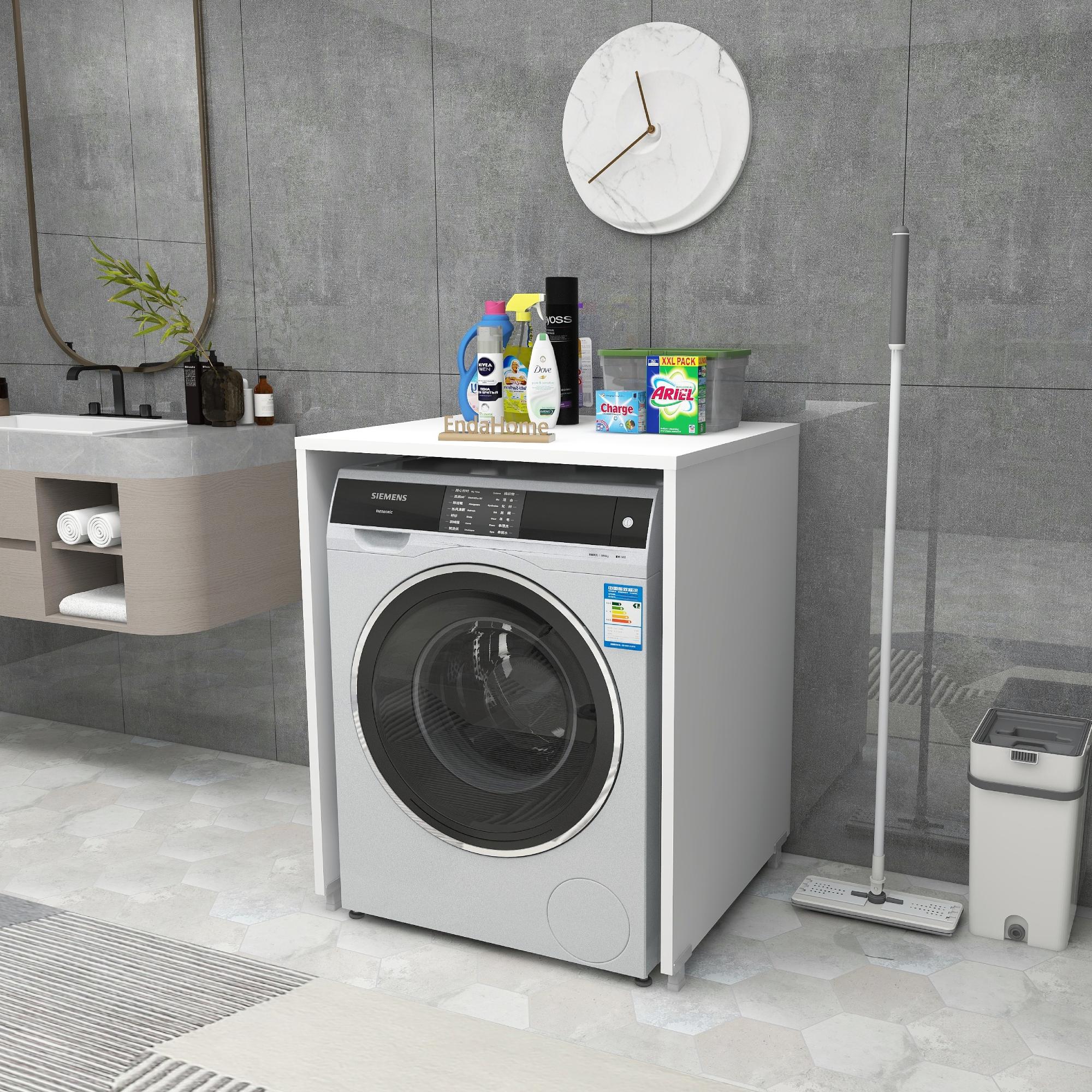 Çamaşır Makinesi Dolabı 89x65 cm - Beyaz