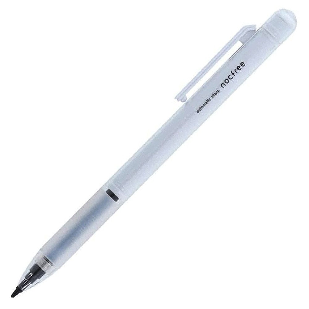 Sunstar Nocfree Otomatik Mekanizmalı Mekanik Kurşun Kalem (0,5mm) - Red Panda TR - Beyaz