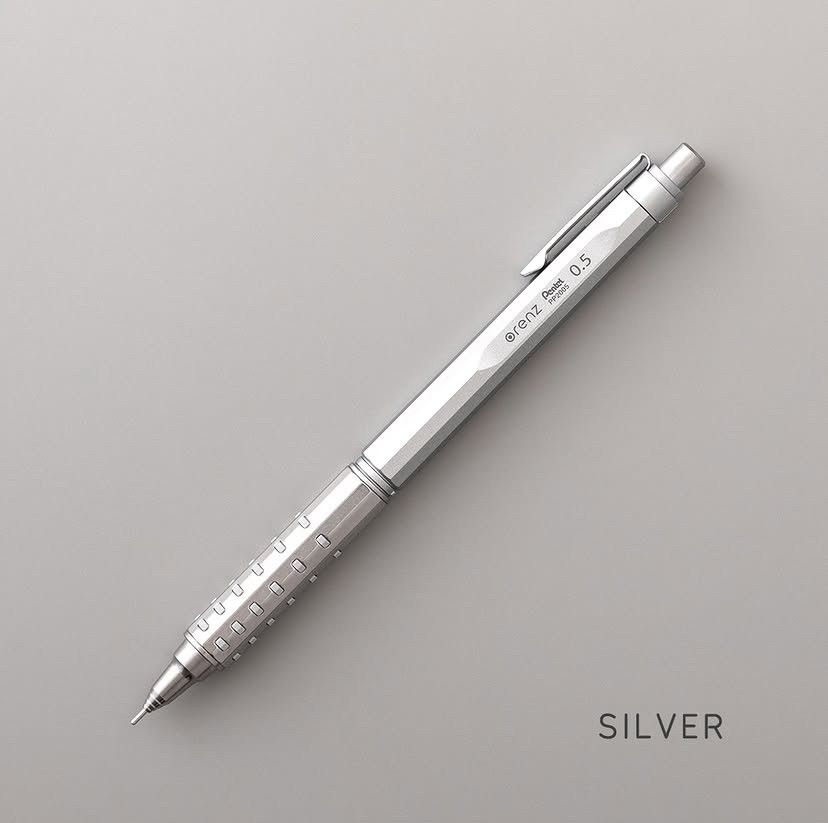 Pentel Orenz AT XPP2005 Mekanik Kurşun Kalem (0,5mm) - Red Panda TR - Gümüş
