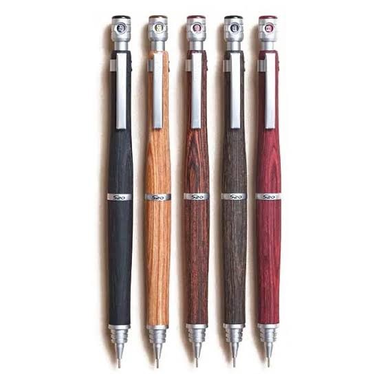 Pilot S20 HPS-2SK Ahşap Gövde Mekanik Kurşun Kalem (0,5mm) - Red Panda TR