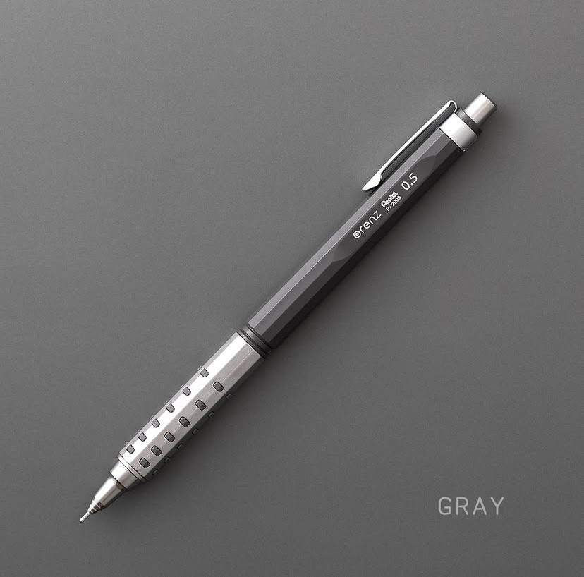 Pentel Orenz AT XPP2005 Mekanik Kurşun Kalem (0,5mm) - Red Panda TR - Koyu Gri