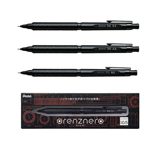 Pentel Orenz Nero Karbon Gövde Mekanik Kurşun Kalem - Red Panda TR