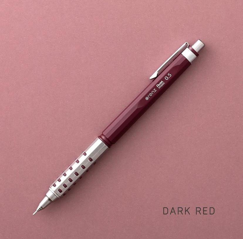 Pentel Orenz AT XPP2005 Mekanik Kurşun Kalem (0,5mm) - Red Panda TR - Koyu Kırmızı