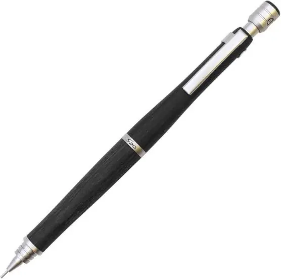 Pilot S20 HPS-2SK Ahşap Gövde Mekanik Kurşun Kalem (0,5mm) - Red