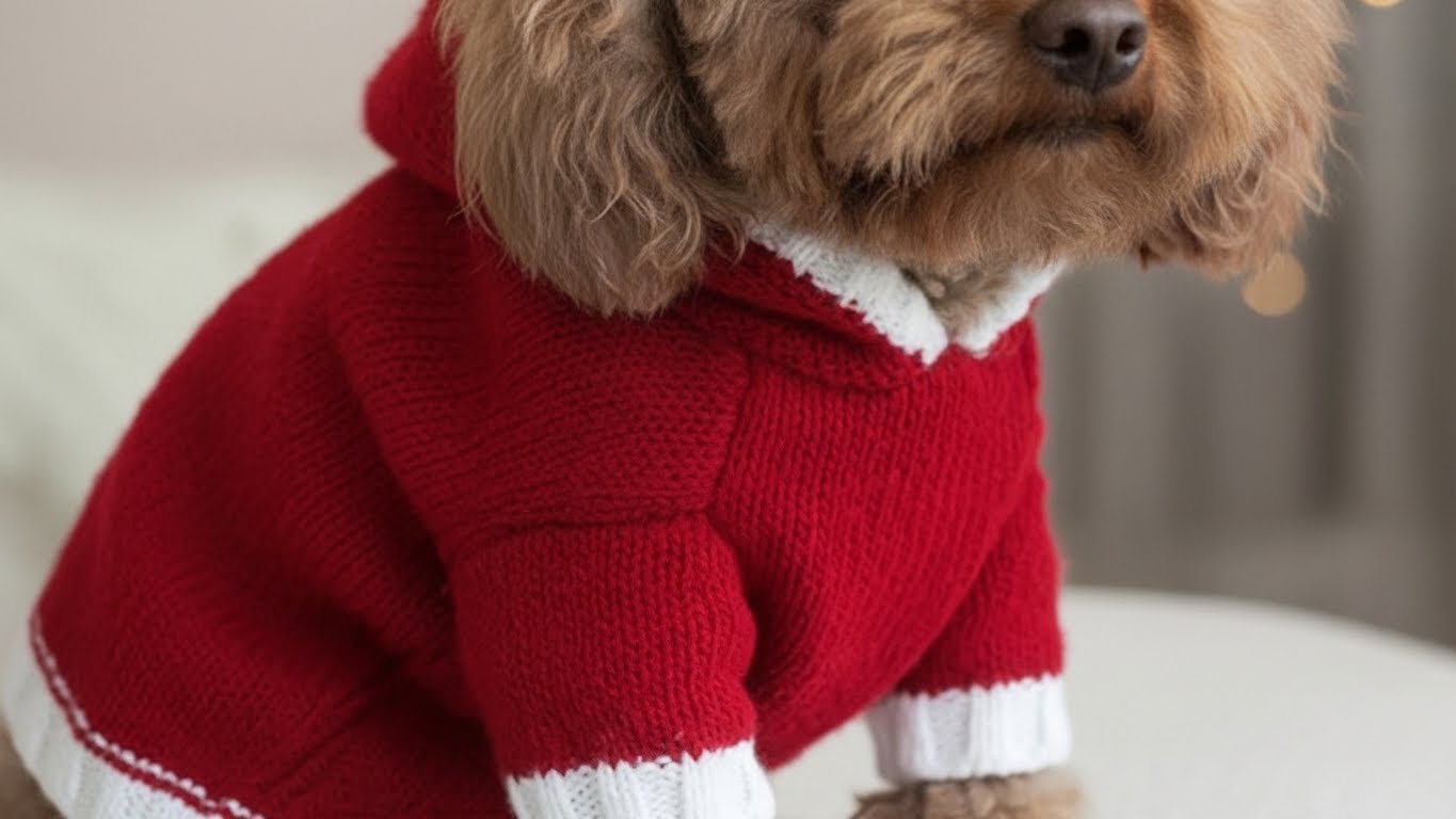 Evcil Hayvan Yılbaşı Kazağı El Örmesi image