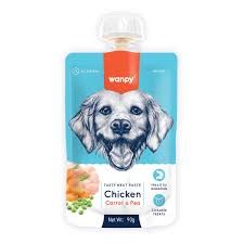 Wanpy - Dog Tasty Meat Paste Chicken Carrot & Pea ( 90gr )