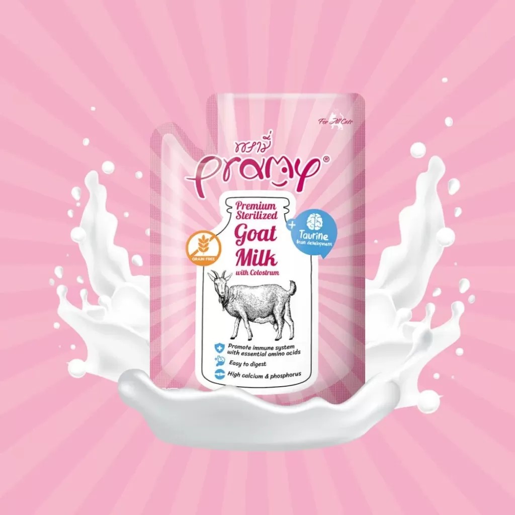 PRAMY YAVRU KEDİLER İÇİN KOLOSTRUM VE TAURİNLİ STERİLİZE KEÇİ SÜTÜ 60G