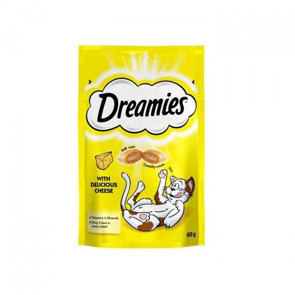 Dreamies İç Dolgulu Peynirli Kedi Ödül Bisküvisi 60gr