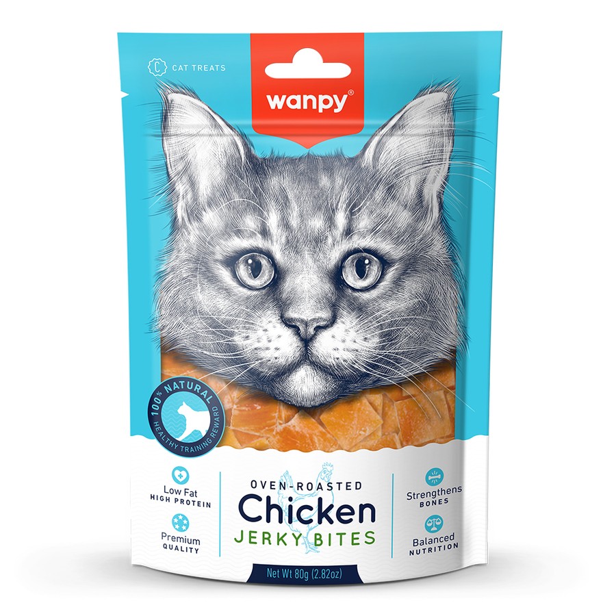 Wanpy - Oven - Roasted Chicken Jerky Bites ( 80gr )