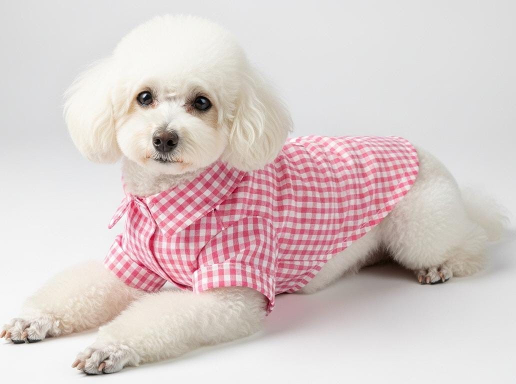 YENİ SEZON ! - Özel Gün Gömlekleri - Kedi ve Köpekler İçin  - Pembe Kareli