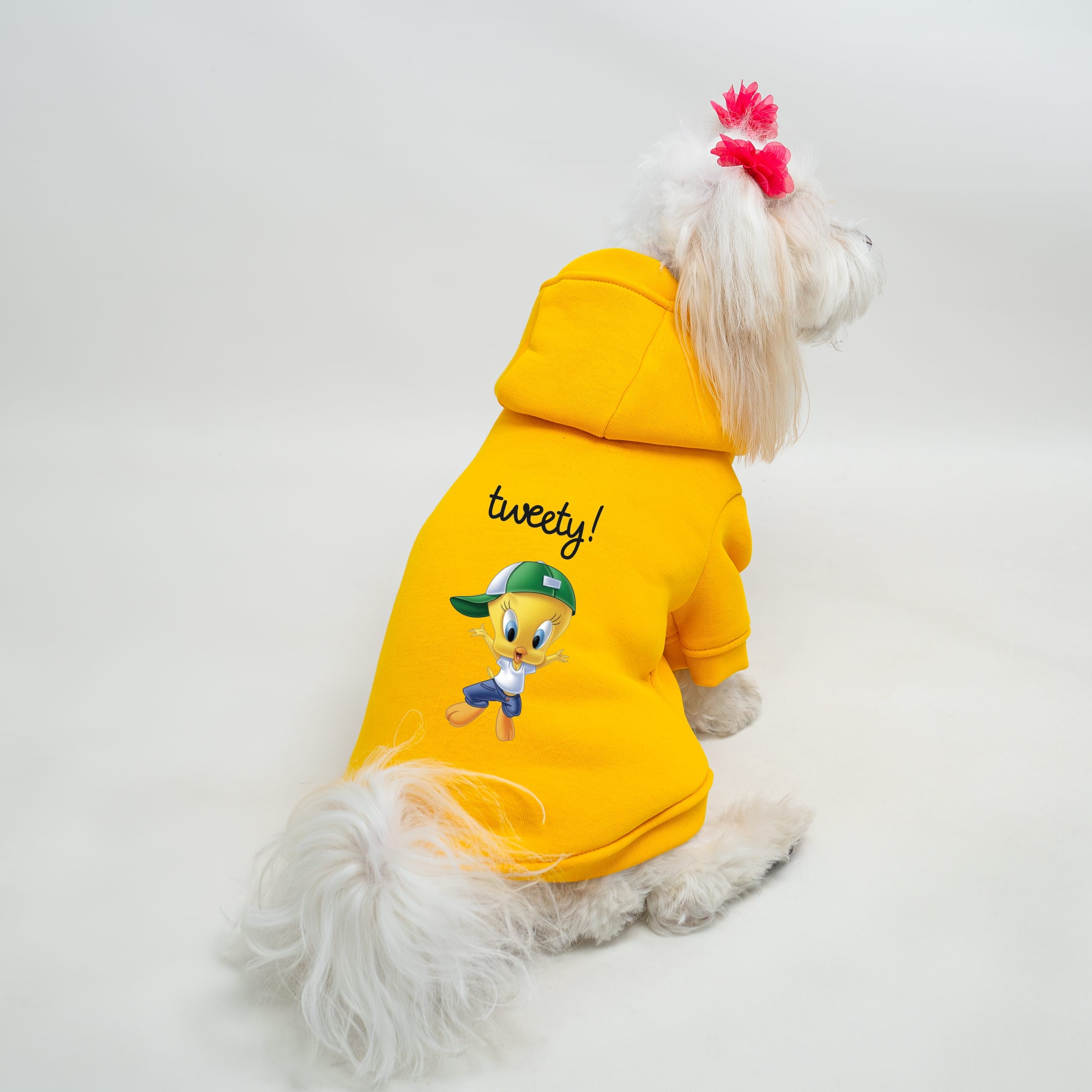 Kedi & Köpek Kıyafeti Sweatshirt - Tweety Baskılı Sarı Sweatshirt main variant image