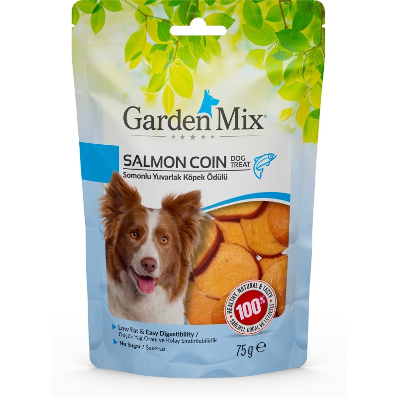 GARDEN MİX SOMONLU YUVARLAK KÖPEK ÖDÜLÜ 75 GR